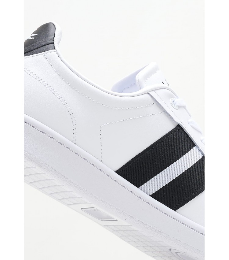 Men Casual Shoes Carnaby.Cgr1 White Leather Lacoste