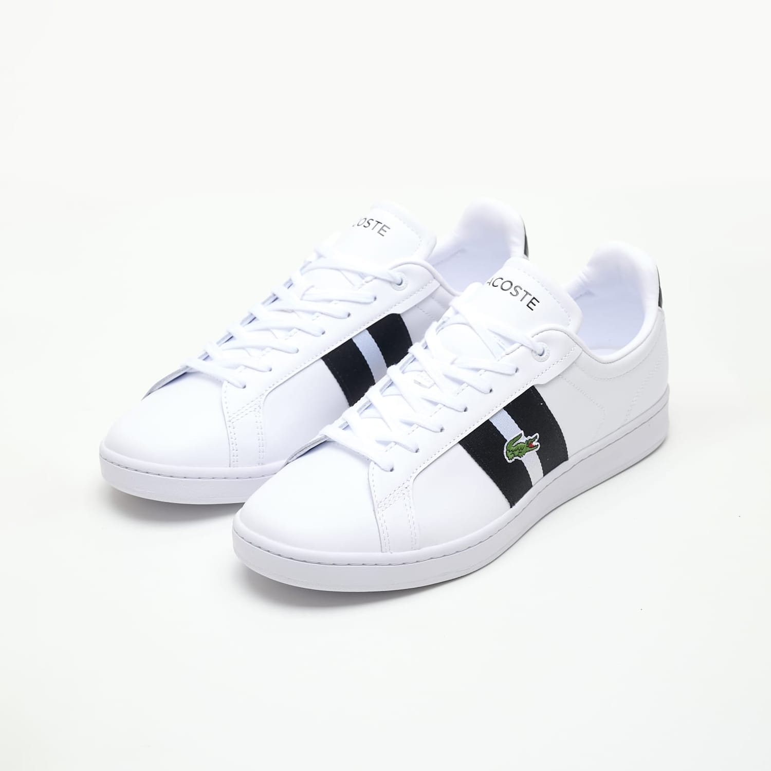 Ανδρικά Παπούτσια Casual Carnaby.Cgr1 Άσπρο Δέρμα Lacoste Ανδρικά Παπούτσια Casual Carnaby.Cgr1 Άσπρο Δέρμα Lacoste