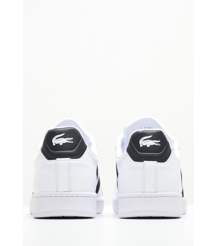 Men Casual Shoes Carnaby.Cgr1 White Leather Lacoste