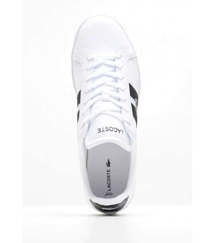 Men Casual Shoes Carnaby.Cgr1 White Leather Lacoste