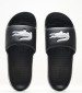 Men Flip Flops & Sandals Croco123 Black ECOleather Lacoste