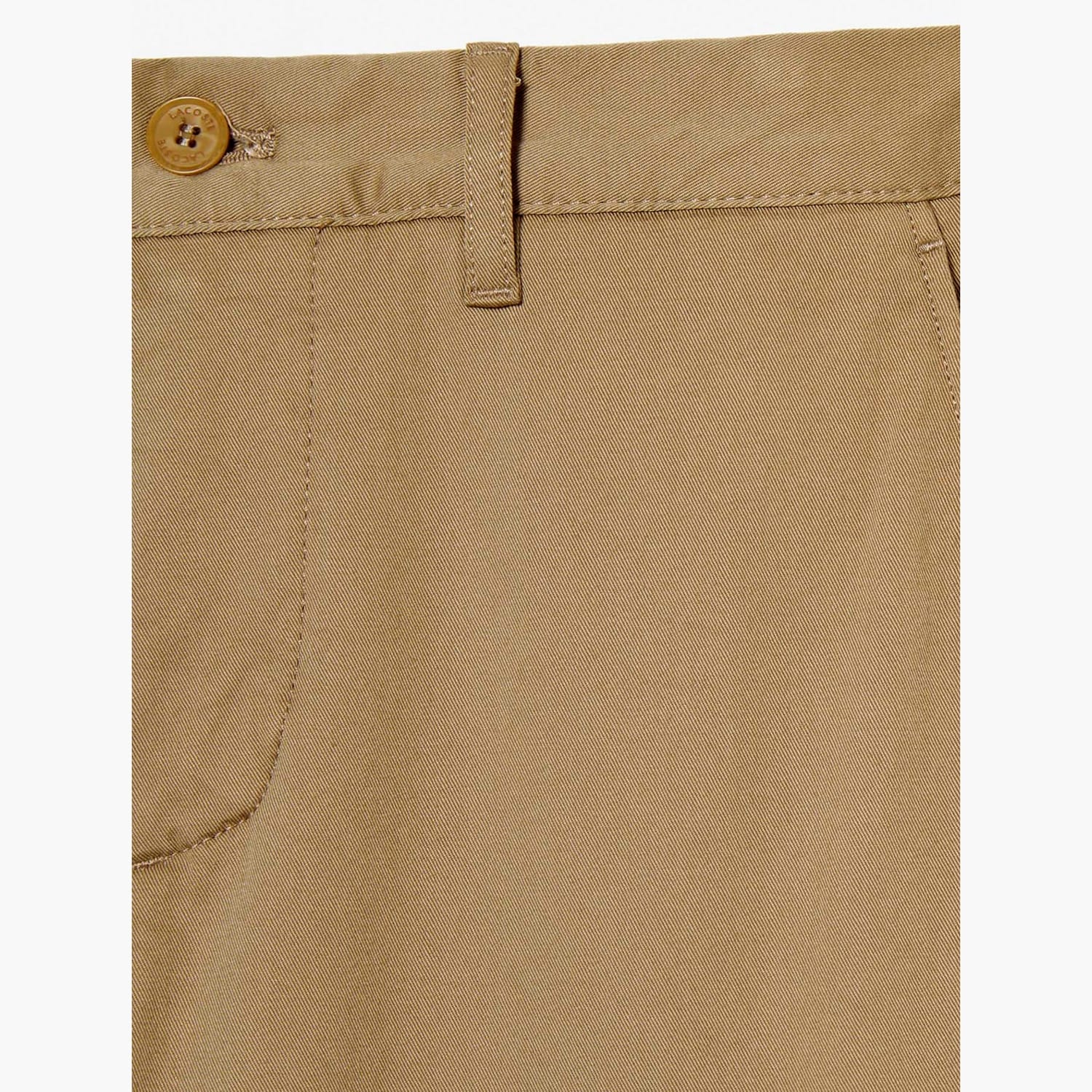 Ανδρικά Παντελόνια HH2661 Μπεζ Βαμβάκι Lacoste