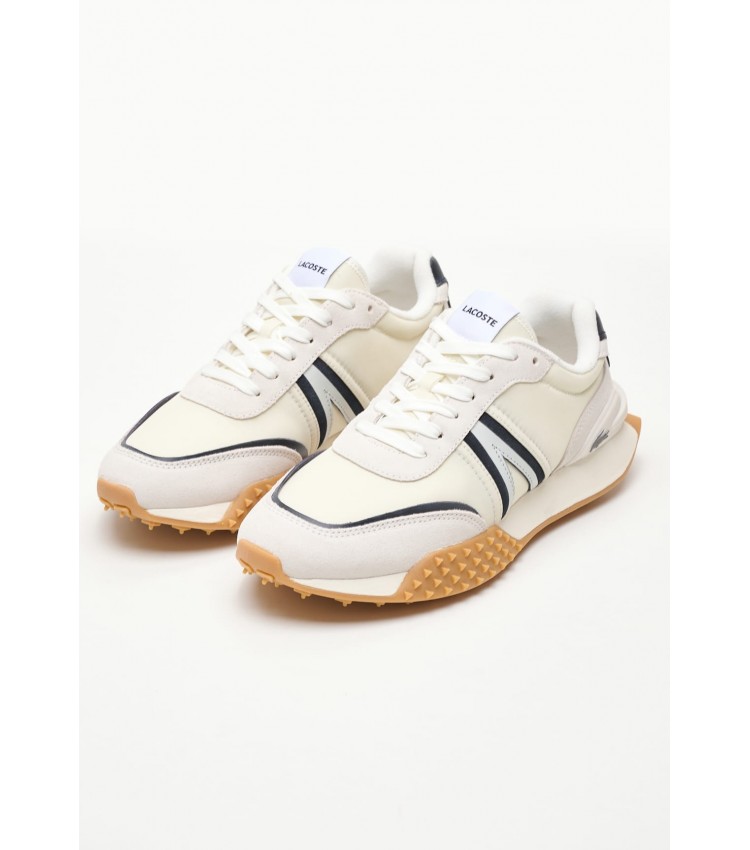 Women Casual Shoes L.Spin.W White Fabric Lacoste