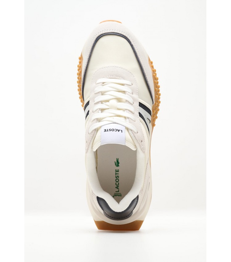 Women Casual Shoes L.Spin.W White Fabric Lacoste