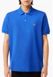 Men T-Shirts L1212 Blue Cotton Lacoste