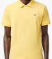 Men T-Shirts L1212 Yellow Cotton Lacoste