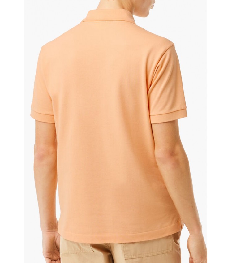 Ανδρικές Μπλούζες L1212 Πορτοκαλί Βαμβάκι Lacoste