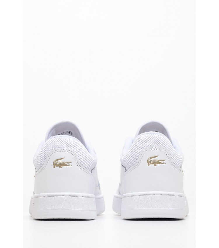 Γυναικεία Παπούτσια Casual Lineset.124 Άσπρο Δέρμα Lacoste