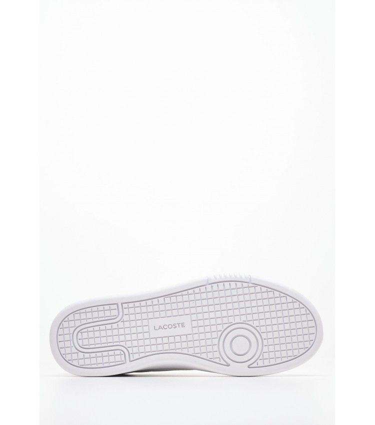 Γυναικεία Παπούτσια Casual Lineset.124 Άσπρο Δέρμα Lacoste