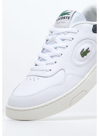 Men Casual Shoes Lineset.W White Leather Lacoste