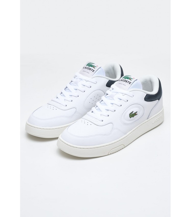 Men Casual Shoes Lineset.W White Leather Lacoste