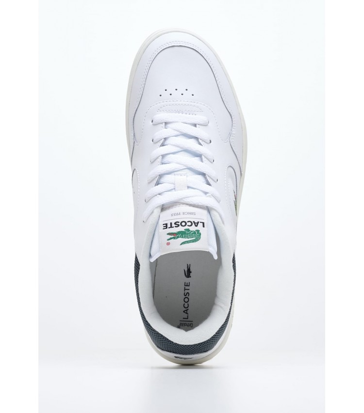 Men Casual Shoes Lineset.W White Leather Lacoste