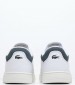 Ανδρικά Παπούτσια Casual Lineset.W Άσπρο Δέρμα Lacoste