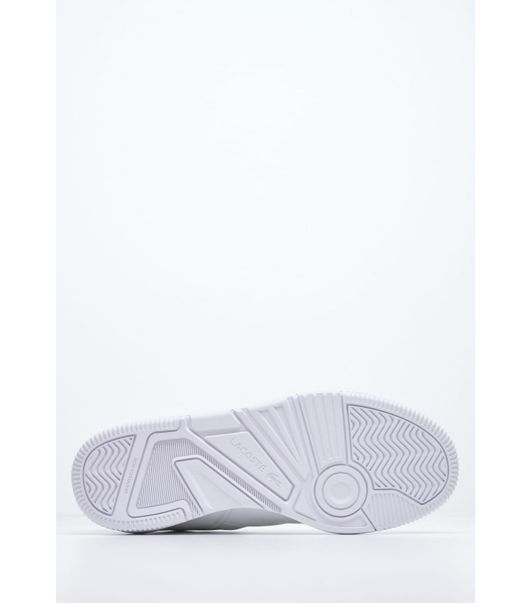 Ανδρικά Παπούτσια Casual Lineshot.223 Άσπρο Δέρμα Lacoste