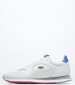 Men Casual Shoes Linetrack White Leather Lacoste