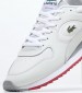 Men Casual Shoes Linetrack White Leather Lacoste