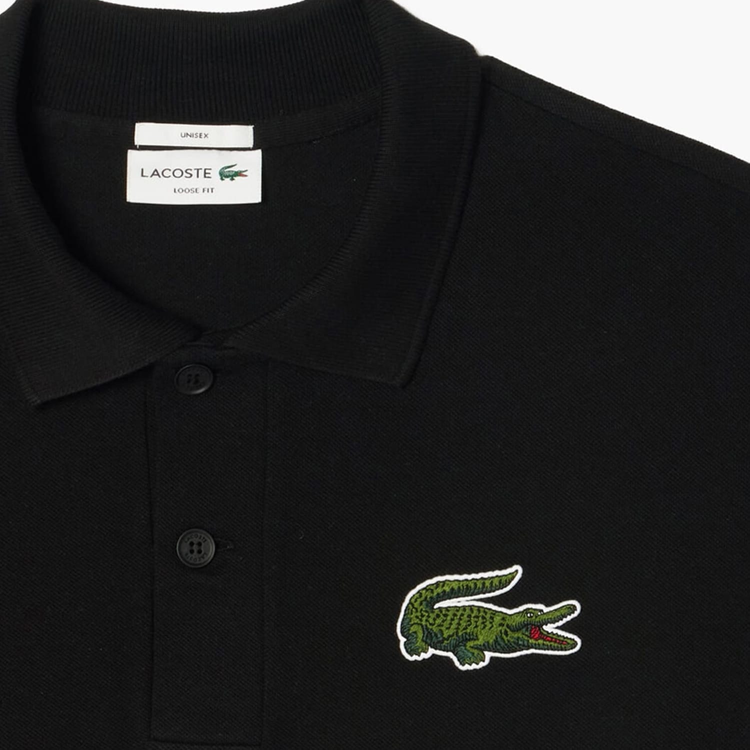 Ανδρικές Μπλούζες PH3922 Μαύρο Βαμβάκι Lacoste