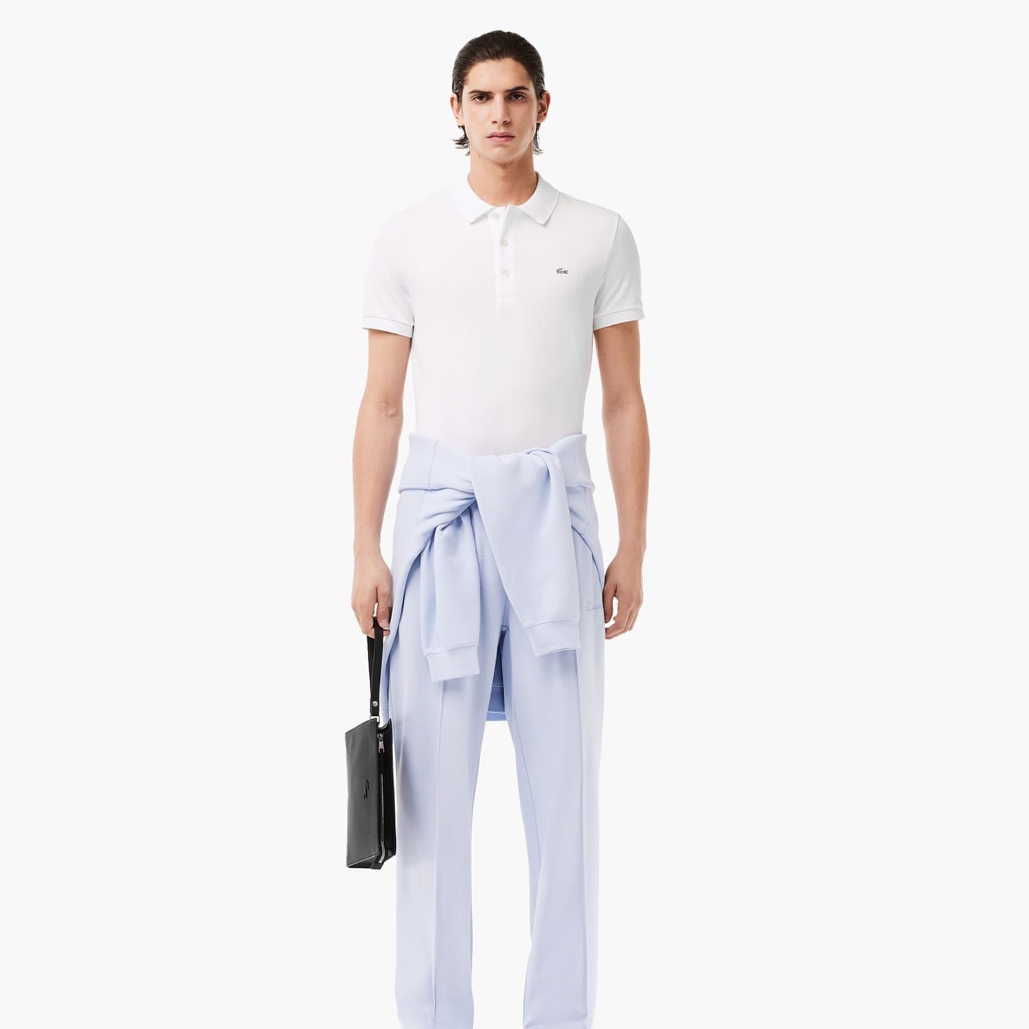 Ανδρικές Μπλούζες PH4014 Άσπρο Βαμβάκι Lacoste Ανδρικές Μπλούζες PH4014 Άσπρο Βαμβάκι Lacoste
