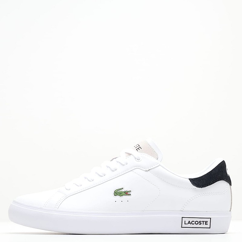 Ανδρικά Παπούτσια Casual Powercourt.124 Άσπρο Δέρμα Lacoste