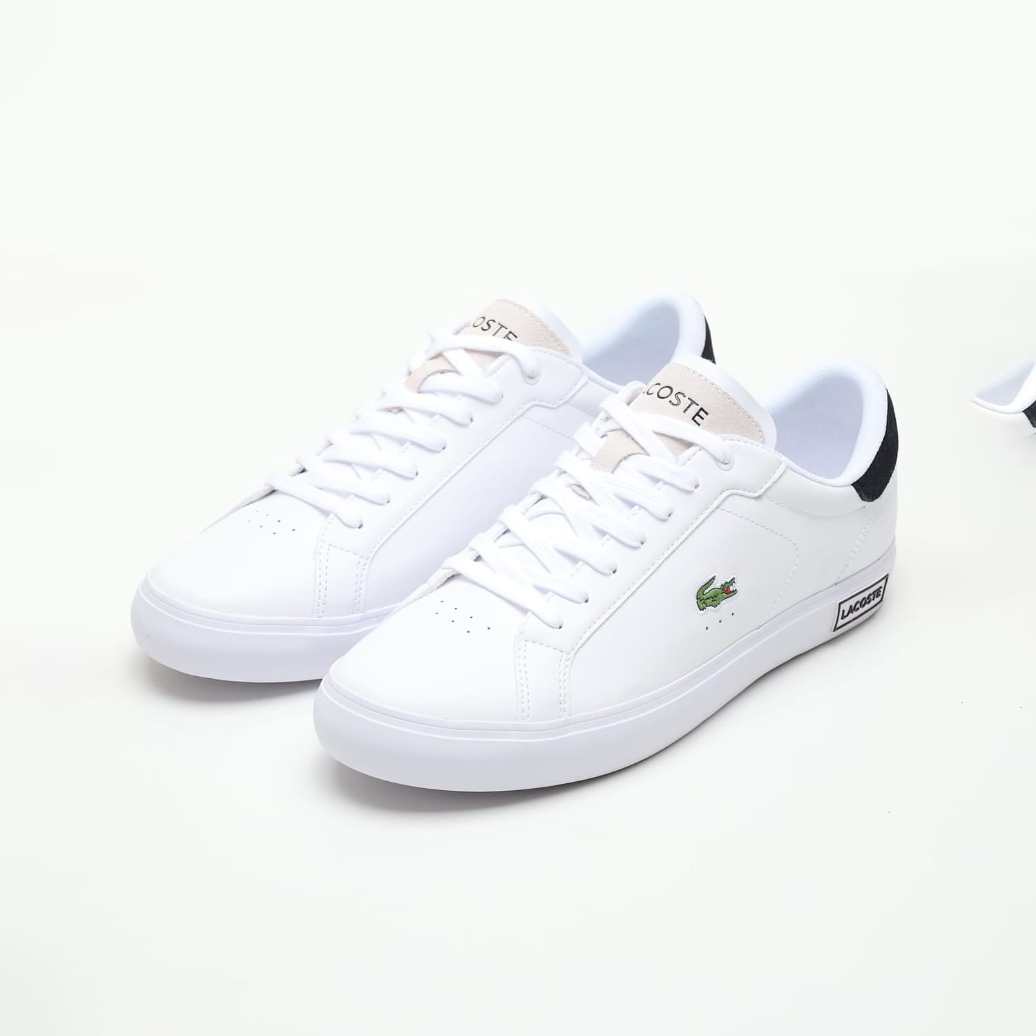 Ανδρικά Παπούτσια Casual Powercourt.124 Άσπρο Δέρμα Lacoste Ανδρικά Παπούτσια Casual Powercourt.124 Άσπρο Δέρμα Lacoste