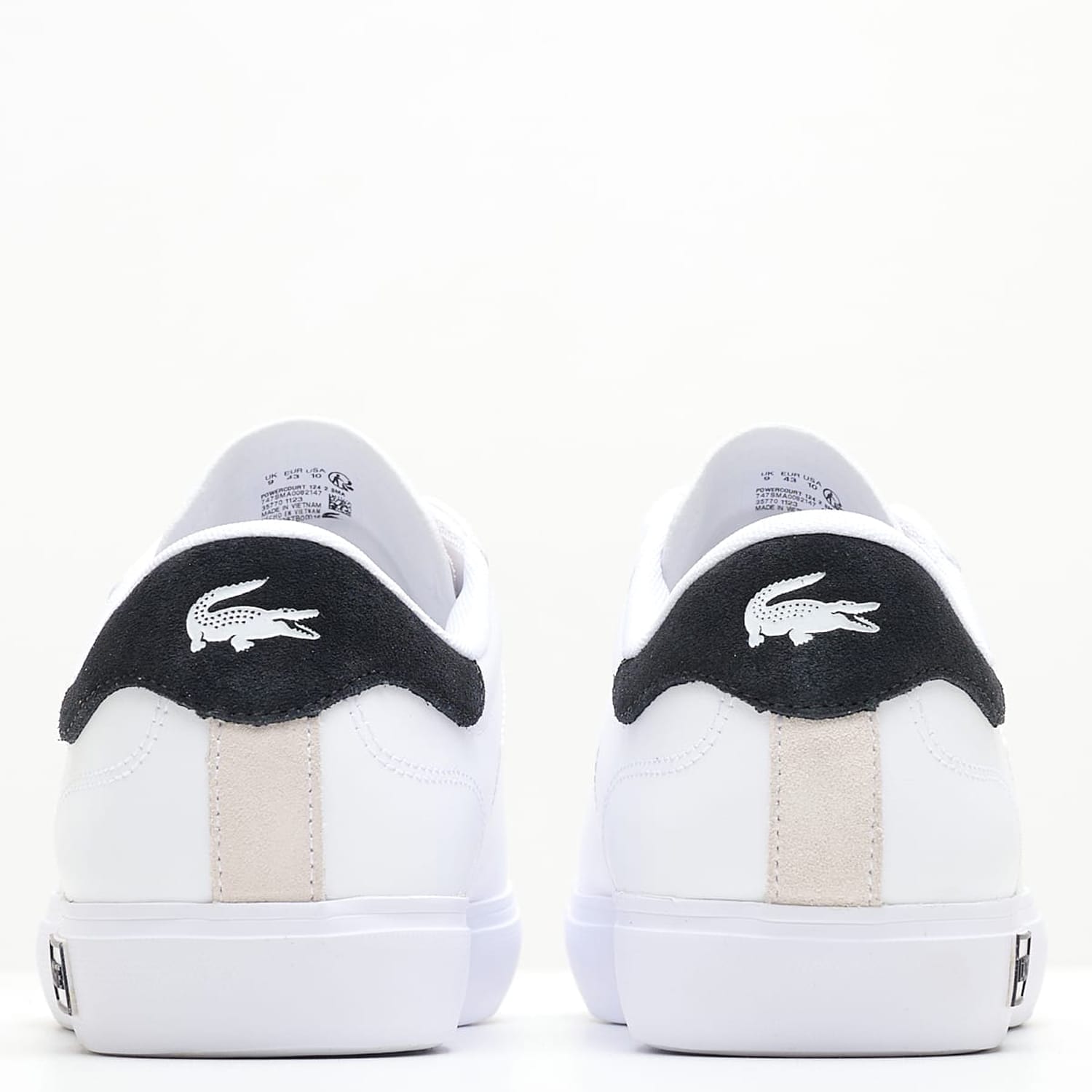 Ανδρικά Παπούτσια Casual Powercourt.124 Άσπρο Δέρμα Lacoste Ανδρικά Παπούτσια Casual Powercourt.124 Άσπρο Δέρμα Lacoste