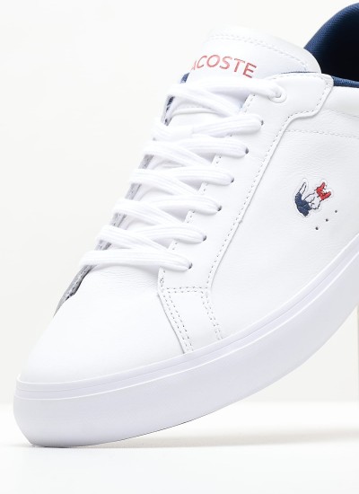 Men Casual Shoes Rey White Leather Perlamoda