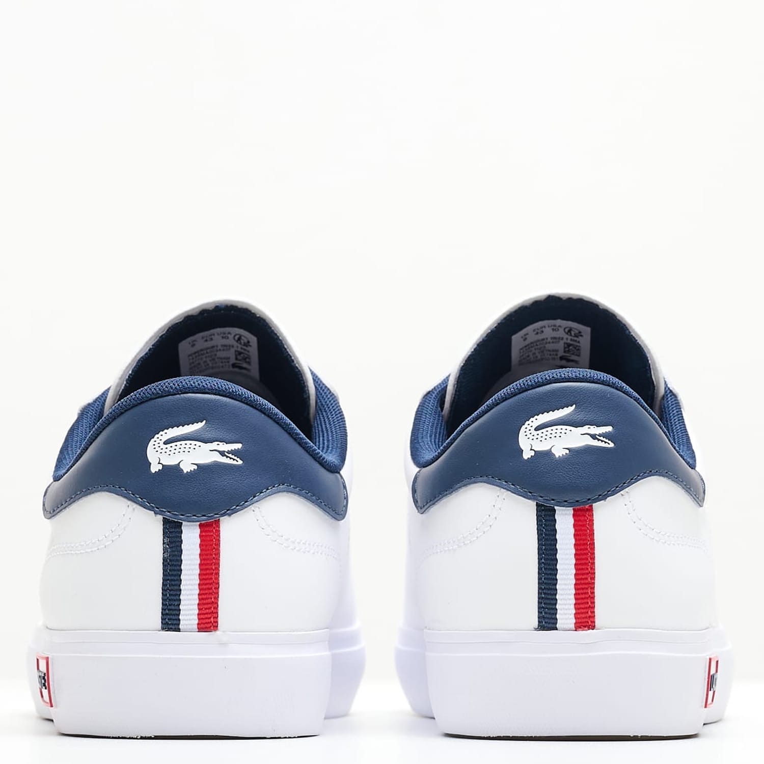 Ανδρικά Παπούτσια Casual Powercourt.Tri22 Άσπρο Δέρμα Lacoste Ανδρικά Παπούτσια Casual Powercourt.Tri22 Άσπρο Δέρμα Lacoste