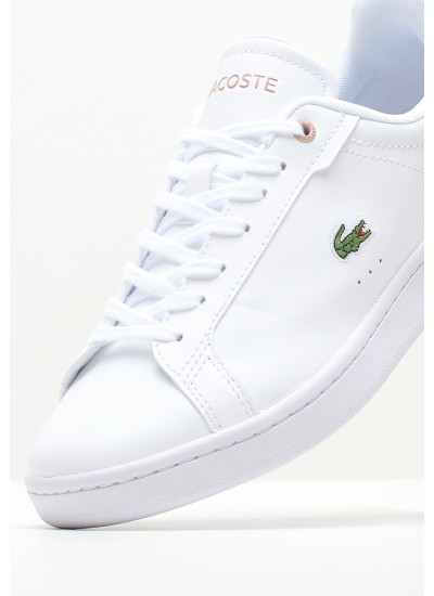 Women Casual Shoes Pro.Carnaby231 White Leather Lacoste