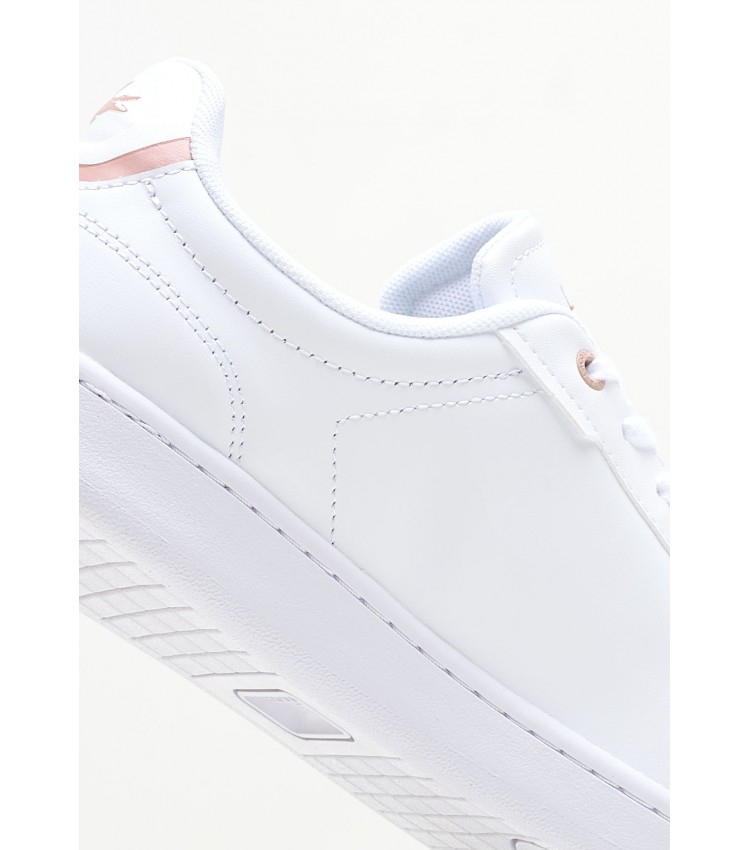 Women Casual Shoes Pro.Carnaby231 White Leather Lacoste