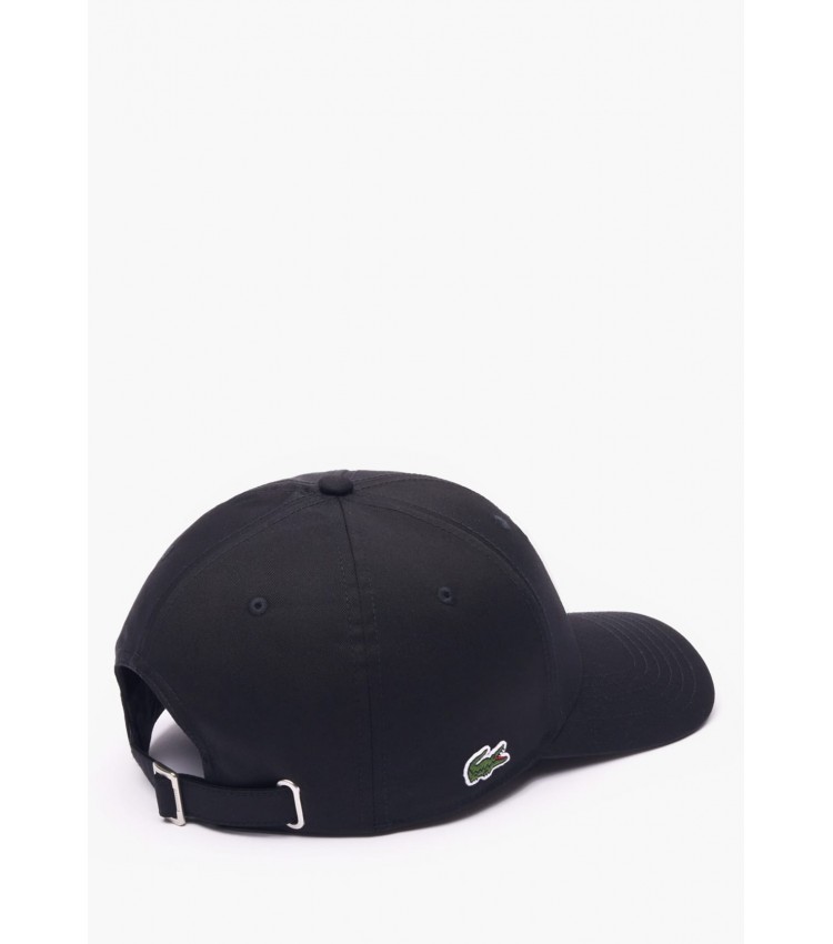 Men's Caps RK0342 Black Polyester Lacoste