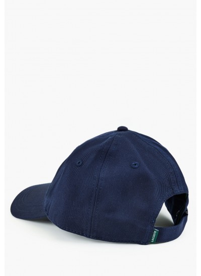 Men's Caps RK0440 DarkBlue Cotton Lacoste