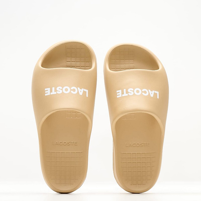 Women Flip Flops & Sandals Serve.Slide Beige Rubber Lacoste