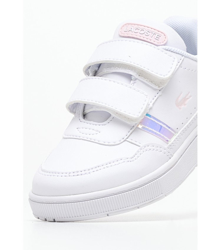 Kids Casual Shoes T.Clip.1234 White ECOleather Lacoste