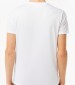 Ανδρικές Μπλούζες TH6709 Άσπρο Βαμβάκι Lacoste