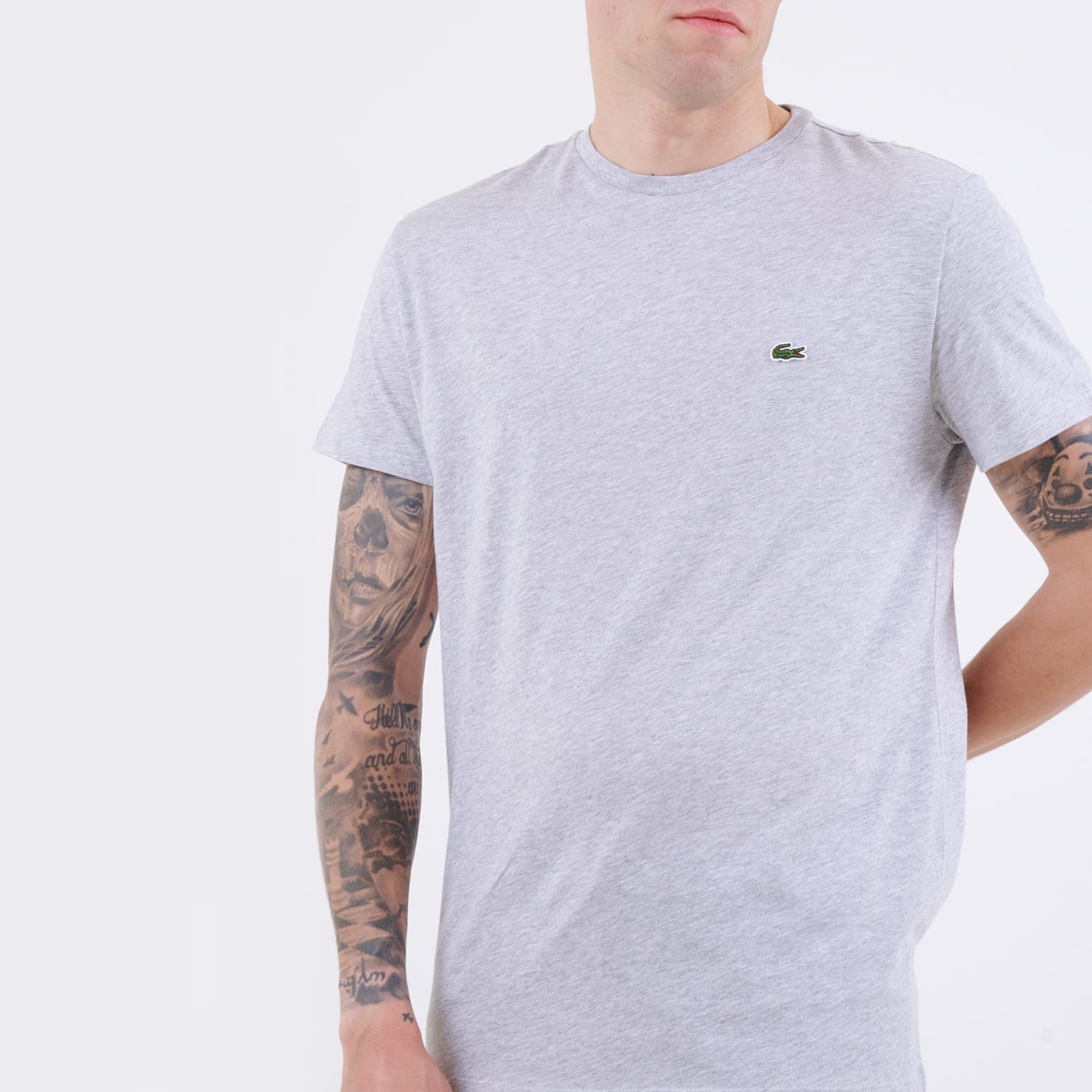 Ανδρικές Μπλούζες TH6709 Γκρι Βαμβάκι Lacoste