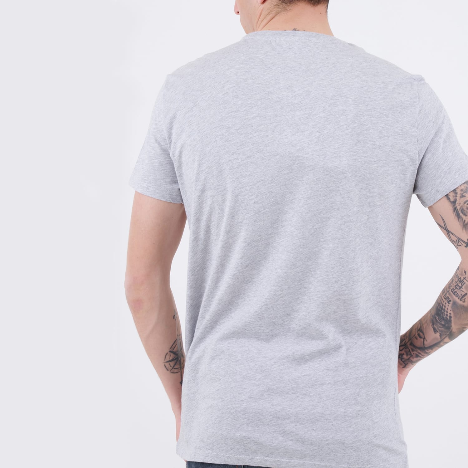 Ανδρικές Μπλούζες TH6709 Γκρι Βαμβάκι Lacoste Ανδρικές Μπλούζες TH6709 Γκρι Βαμβάκι Lacoste