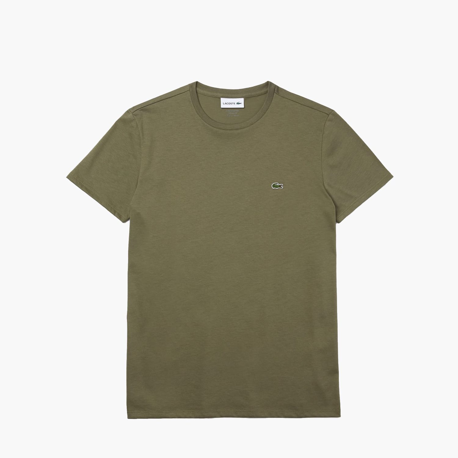 Ανδρικές Μπλούζες TH6709 Λαδί Βαμβάκι Lacoste