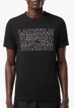 Ανδρικές Μπλούζες TH7505 Μαύρο Βαμβάκι Lacoste