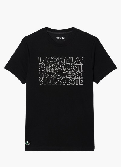 Men T-Shirts L1212.S Beige Cotton Lacoste