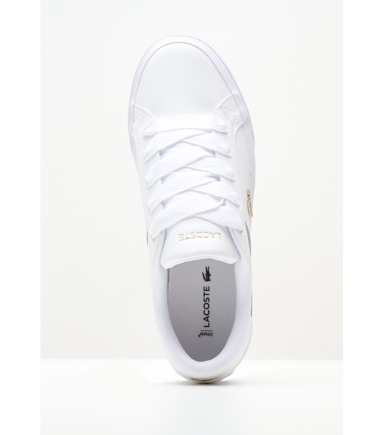 Women Casual Shoes Ziane.Platfo White Leather Lacoste