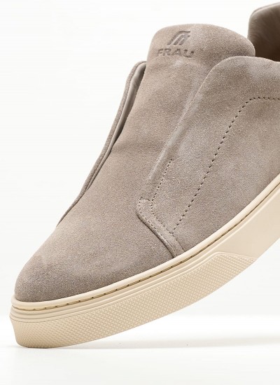 Men Casual Shoes 28B1 Grey Buckskin Frau