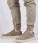 Men Casual Shoes 28B1 Grey Buckskin Frau