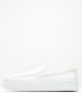 Women Moccasins 36M1 White Leather Frau