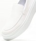 Women Moccasins 36M1 White Leather Frau