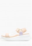 Women Platforms Low 29908 Beige Leather Callaghan