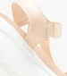 Women Platforms Low 29908 Beige Leather Callaghan