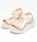 Women Platforms Low 29908 Beige Leather Callaghan