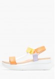 Women Platforms Low 29908 Orange Leather Callaghan