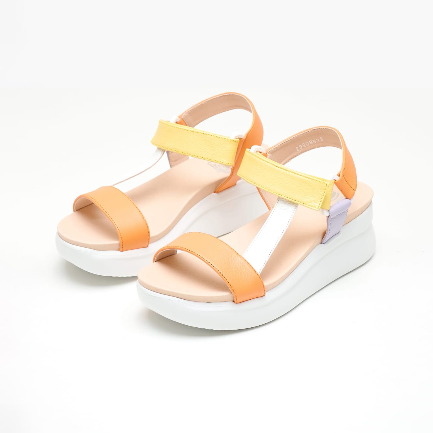 Women Platforms Low 29908 Orange Leather Callaghan Women Platforms Low 29908 Orange Leather Callaghan