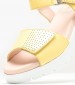 Women Platforms Low 32002 Yellow Leather Callaghan